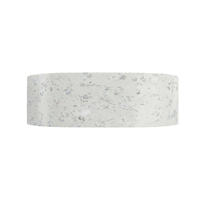 Ambia Oblong Terrazzo Vessel Sink in White