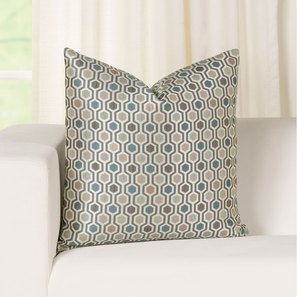 Hamburgo Geometric Stitched Throw Pillow