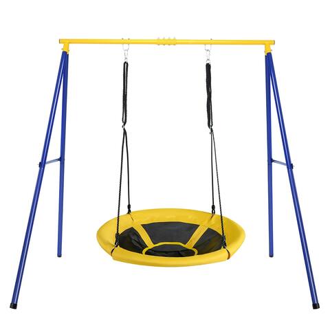 Costway Metal A-Frame Swing Stand Heavy Duty Extra Swing Frame - See details