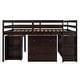 preview thumbnail 25 of 43, Harper & Bright Designs Wood Twin Low Study Loft Bed