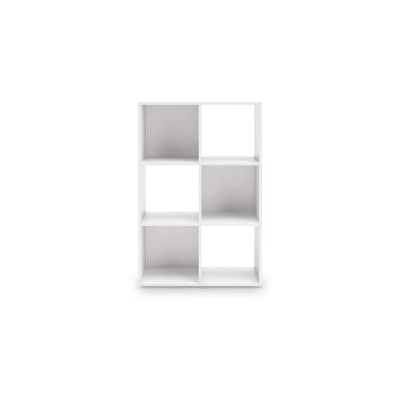 Signature Design by Ashley Onita White 6 Cube Organizer - 24" W x 12" D x 35" H