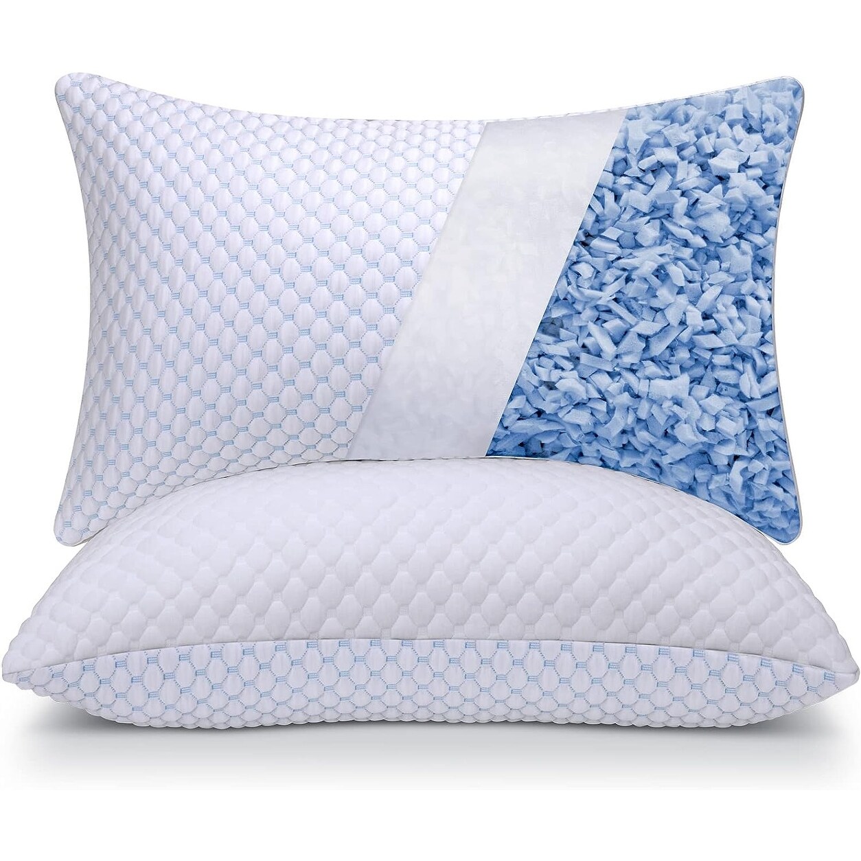 Queen memory foam pillow top
