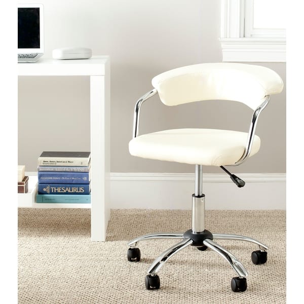 slide 2 of 6, Silver Orchid Kelly Cream Desk Chair - 20.7" x 20.9" x 27"