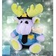 preview thumbnail 5 of 4, DolliBu Sitting Purple Moose Police Officer Plush Toy with Cop Uniform - 12 inches