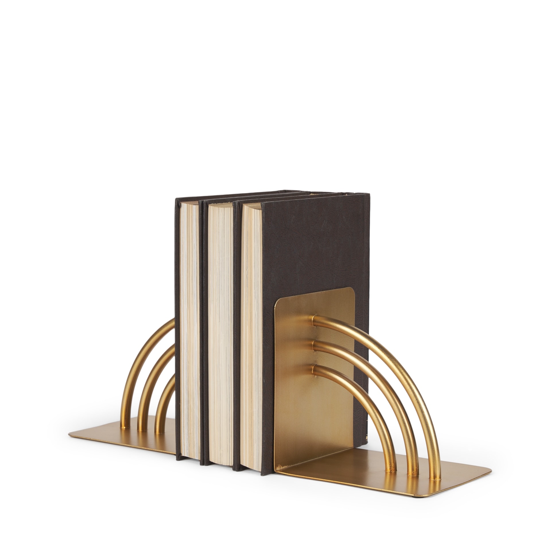 Hope Gold Metal Bookends - 5.9L x 4.7W x 5.9H