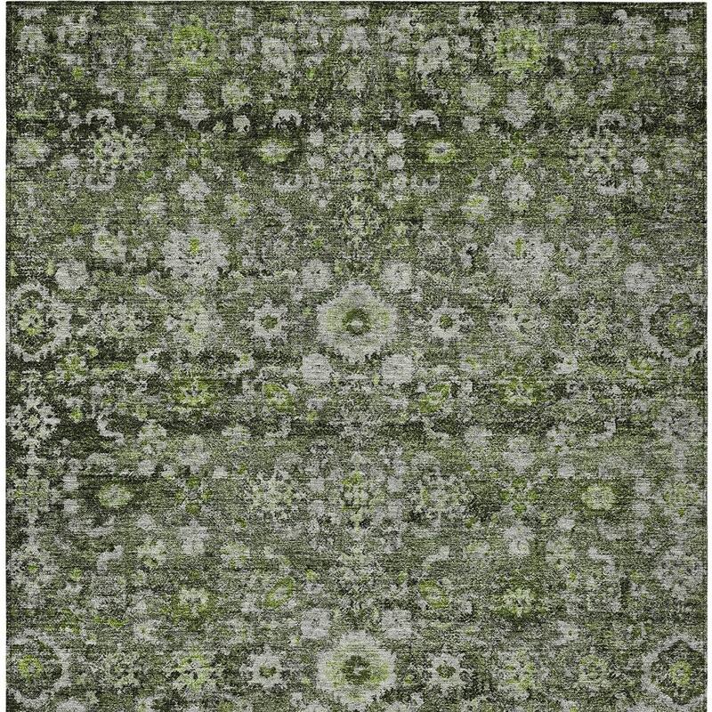 HomeRoots Oriental Traditional Rectangle Outdoor Rug
