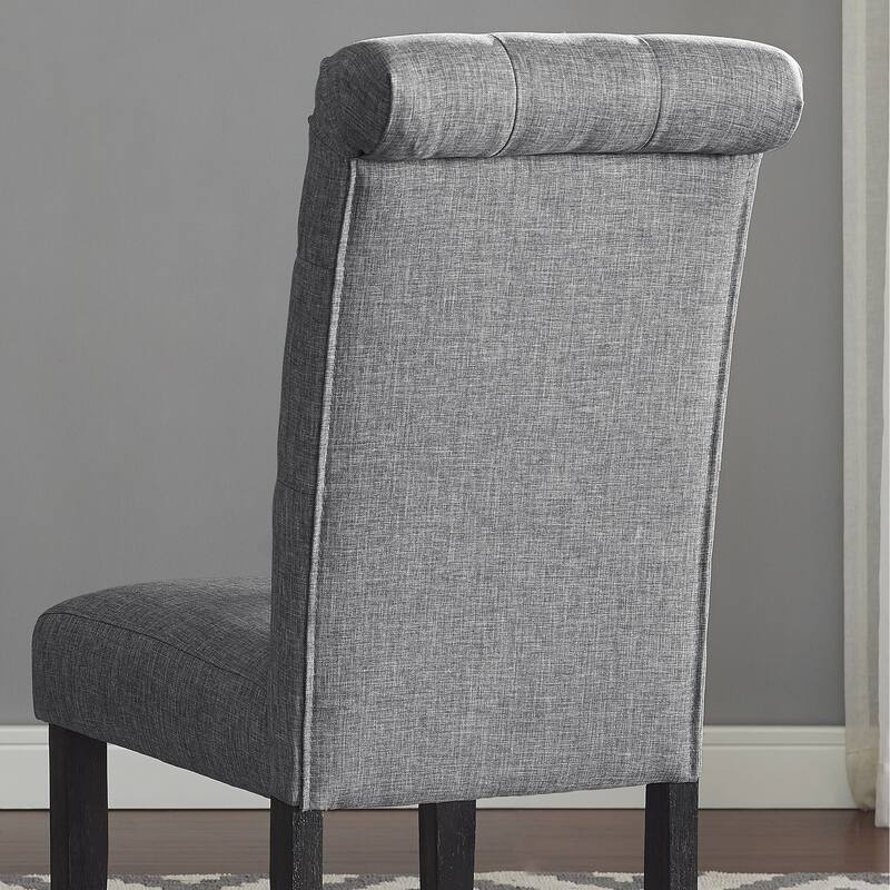 Leviton Solid Wood Tufted Asons Dining Chair, Set of 2