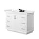 Option White / White Quartz Top / Matte Black Hardware