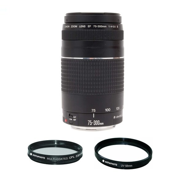 Amazon Com Canon Ef 75 300mm F 4 5 6 Iii Telephoto Zoom Lens For Canon Slr Cameras Digital Slr Camera Lenses Camera Photo