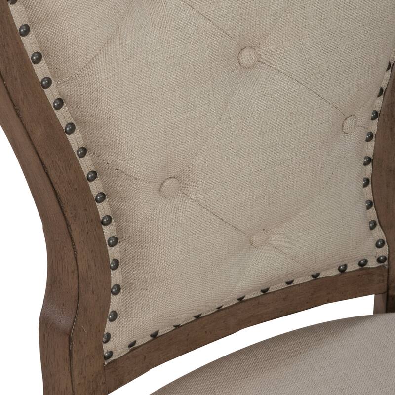 Americana Farmhouse Dusty Taupe Rectangular Table Set with Dining Chairs Various Options
