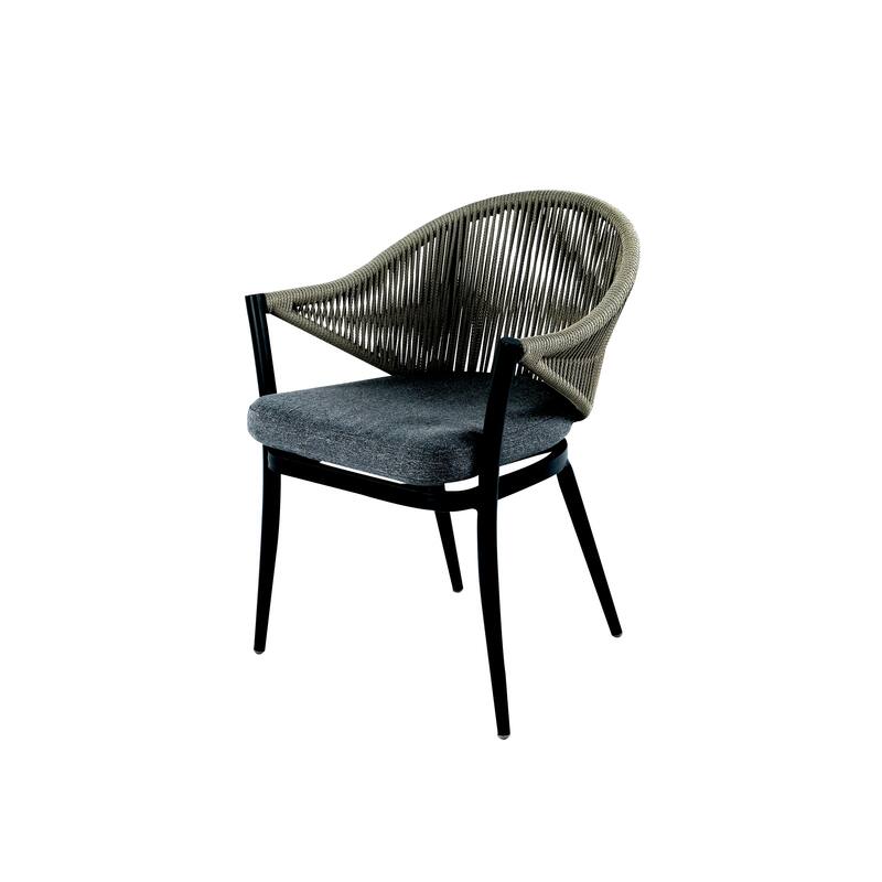 Patio 7-Piece Dining Set with Cushions and Pillows, Umbrella Hole