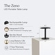 preview thumbnail 3 of 7, Brightech Zeno 7.2 in. Matte Black Industrial Dimmable and Color Adjustable Integrated LED Portable Rechargeable Table Desk Lamp