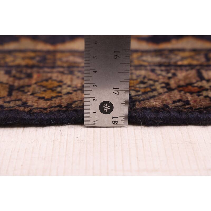 ECARPETGALLERY Hand-knotted Anadol Vintage Navy Wool Rug - 3'7 x 8'11