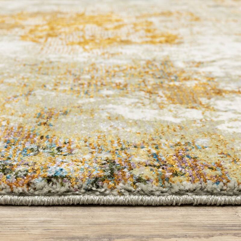 Style Haven Albertslund Marble Gold/ Beige Area Rug