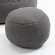 preview thumbnail 22 of 101, Microfiber High-Density Foam Bean Bag Lounge Chairs with Removable Footrest