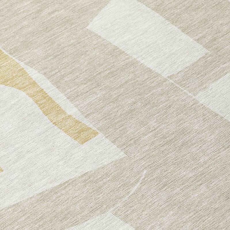 Machine Washable Indoor/ Outdoor Modern Crestone Chantille Rug