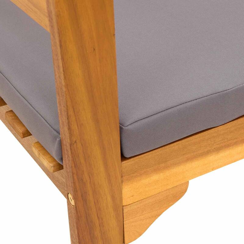 vidaXL Rose Bench Natural in Solid Acacia Wood