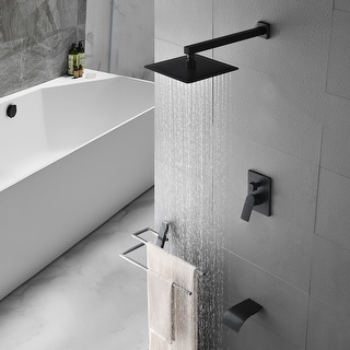 BULUXE Shower System With Waterfall Tub Spout & Hand Shower - View #14