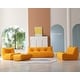 preview thumbnail 2 of 43, Teddy Fabric Lazy Sofa Sets for Bedroom Living Room,Comfortable Bean Bag Chair Floor Couch