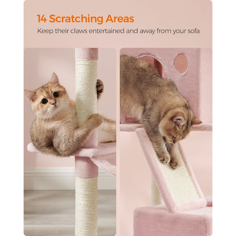 Multi-Level Cat Tree with Perches Caves and Scratching Posts