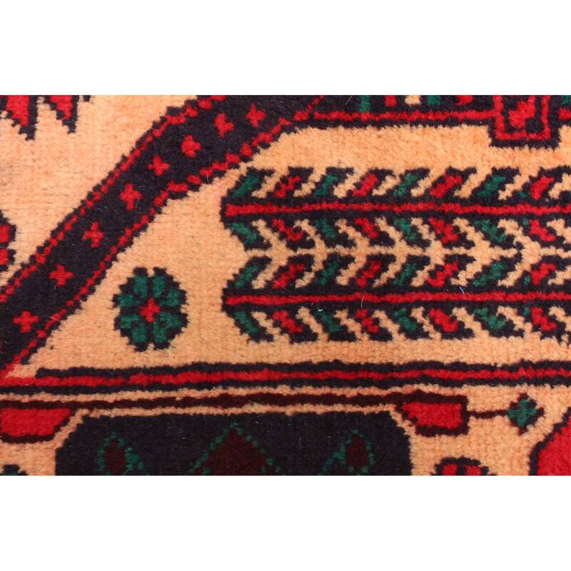 ECARPETGALLERY Hand-knotted Teimani Light Orange Wool Rug - 2'10 x 4'10