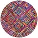 preview thumbnail 13 of 12, SAFAVIEH Handmade Nantucket Roselies Contemporary Cotton Rug 4' Round - Multi - Round