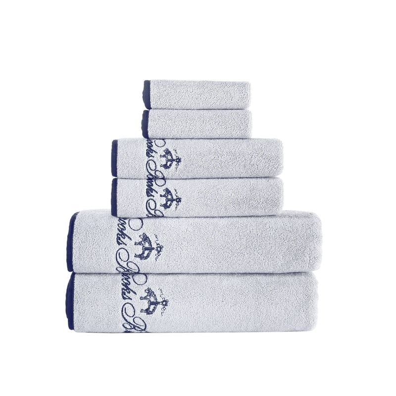 Brooks Brothers Contrast Frame 6 pcs Towel Set