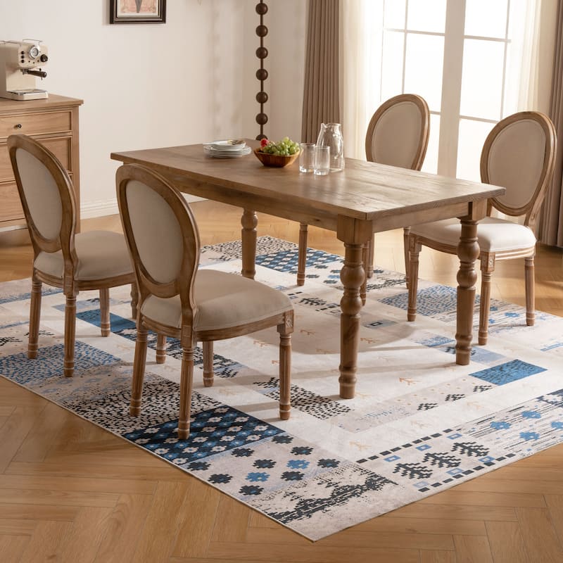 Soft and Non-Slip Machine-Washable Foldable Multi-Use Area Rug