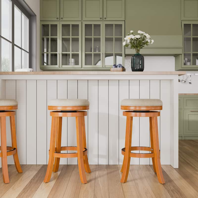 DTY Indoor Living Creede Backless Swivel Stool