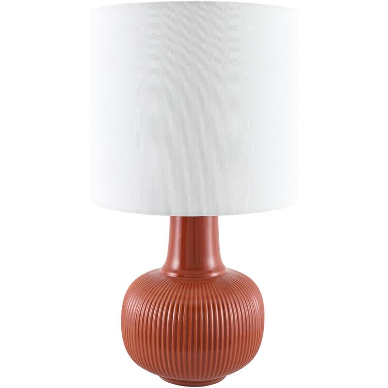 Livabliss Ormelle Traditional Accent Table Lamp - 19"H x 10"W x 10"D - Red