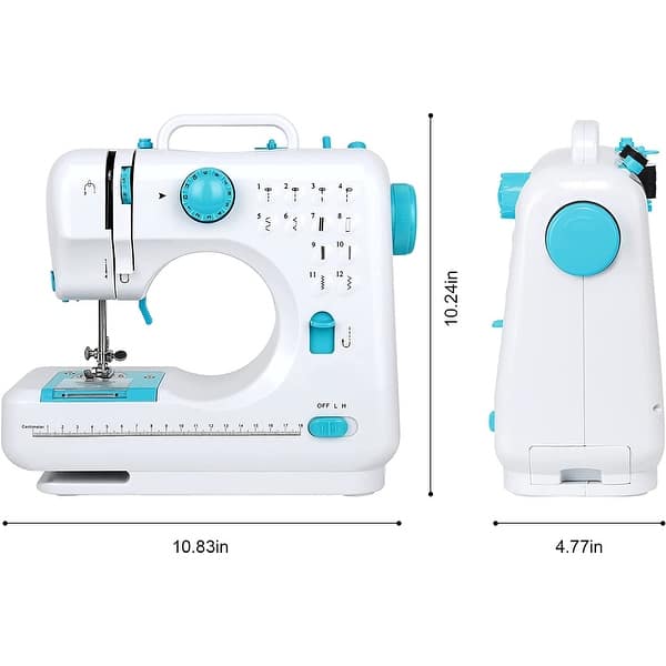 Sewing Machine for Beginners, 12 Builtin Stitches Portable Sew