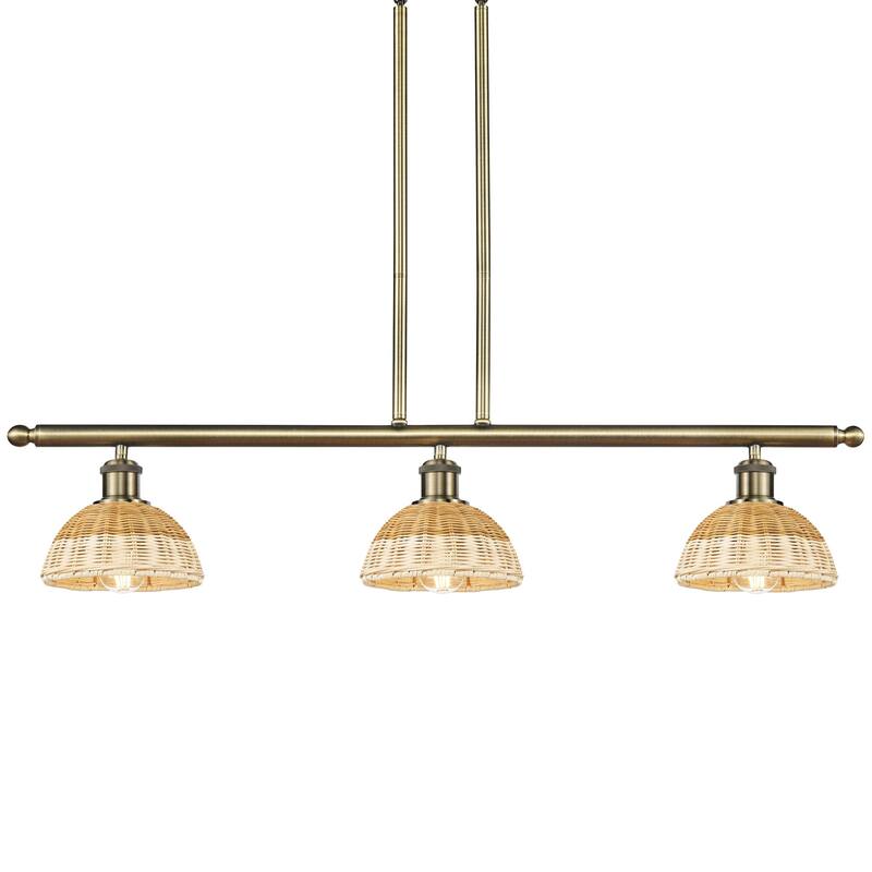 Innovations Lighting 516-3I-8-36 Bristol Natural II Linear Bristol - Antique Brass / Natural