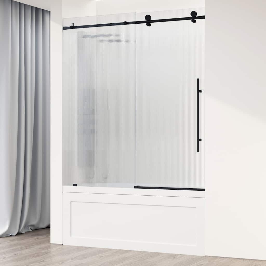 Vigo VG6021FL6066R Elan E-Class 66" High x 60" Wide Sliding Frameless