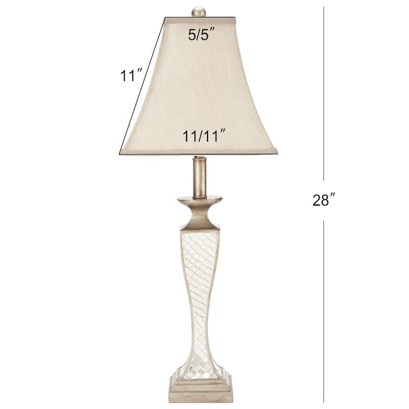 SAFAVIEH Lighting Danila 28-inch Mosaic Table Lamp (Set of 2) - 11"x11"x28" - 11Wx11Dx28H