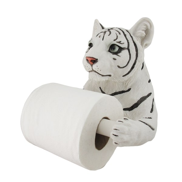 White Tiger Sculptured Bath Tissue Holder Free Shipping On White Tiger Sculptured Bath Tissue