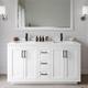 Option White / White Quartz Top / Matte Black Hardware