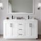 Option White / White Quartz Top / Matte Black Hardware