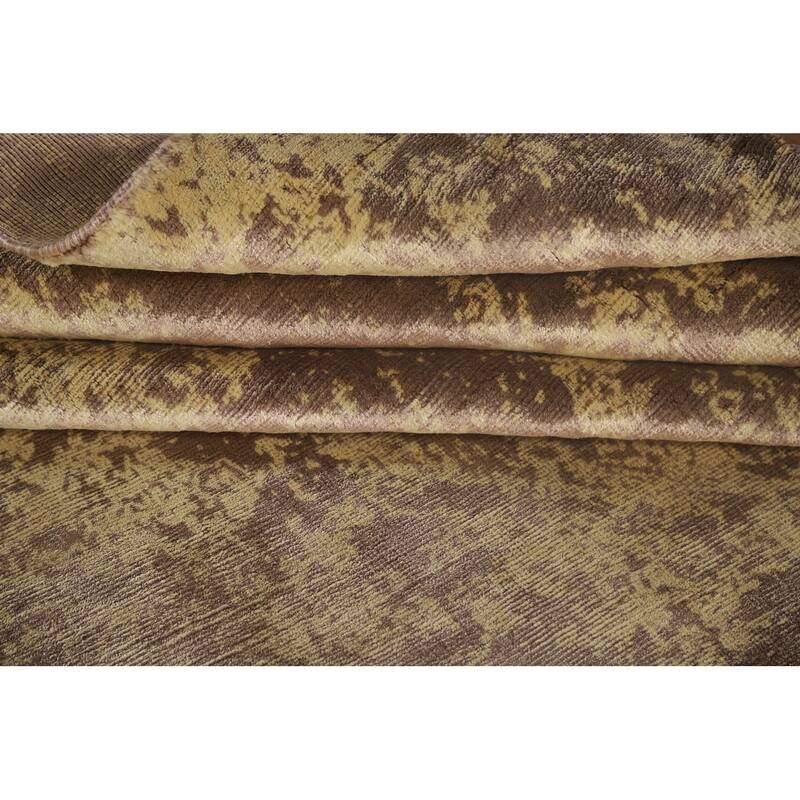 Abstract / Modern Area Rug Handmade Wool Carpet - 6'6" x 9'10"