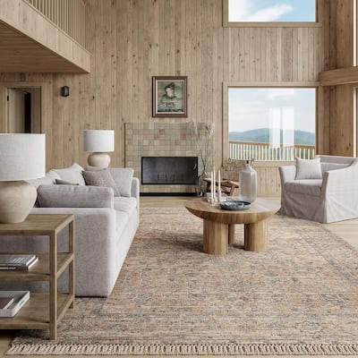 Lennox Persian Medallion Tassel Area Rug