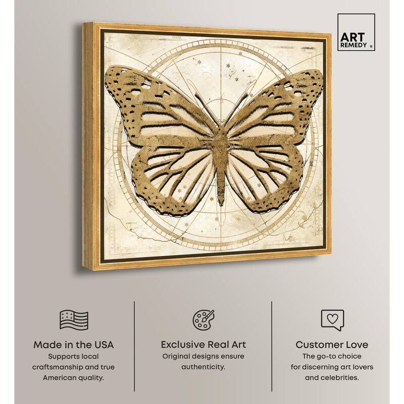 Astro Fluttering Wings Canvas by Art Remedy