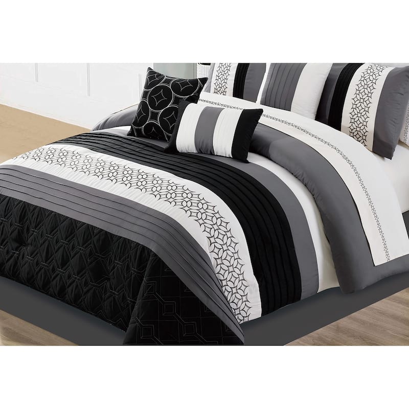 Comforter Set 7 Piece Wov Queen Maddox