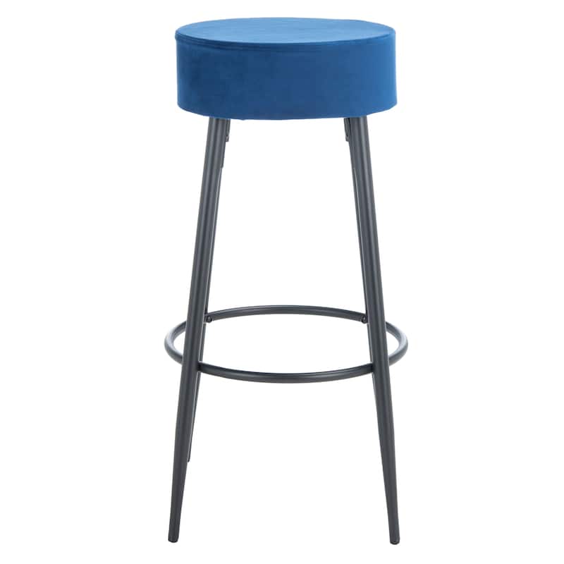 SAFAVIEH Ramona 24-inch Round Bar Stool - 20" W x 20" L x 30.2" H - 20Wx20Dx30H