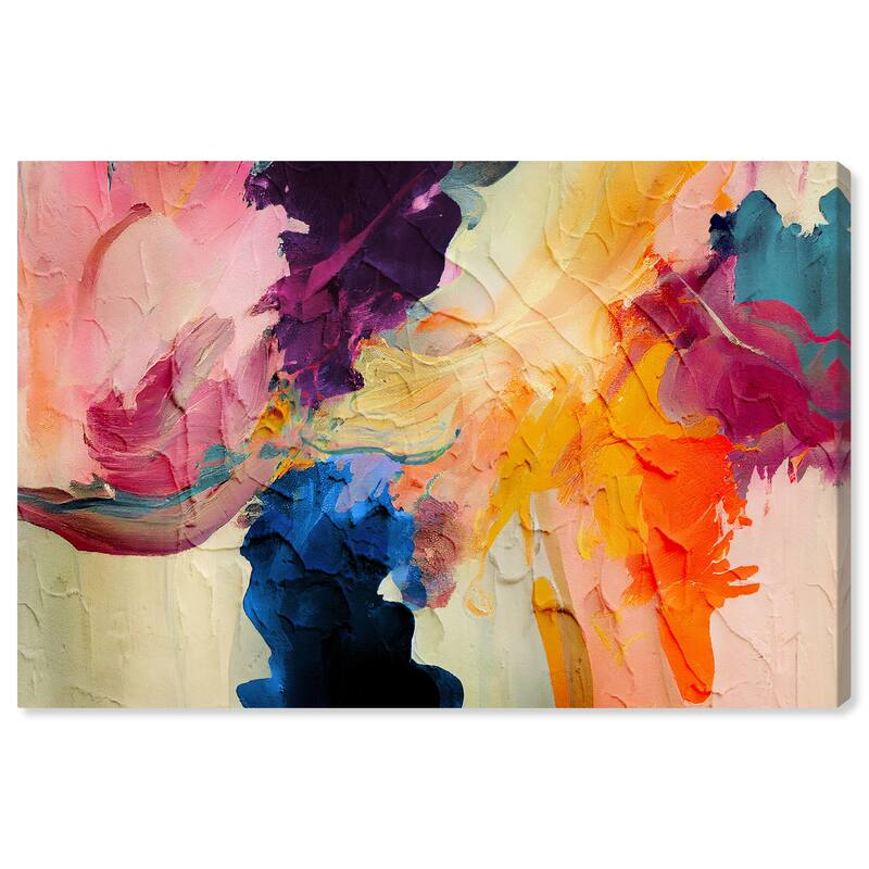 Wynwood Studio Abstract Sureste Orange and Modern & Contemporary Wall Art Canvas Print
