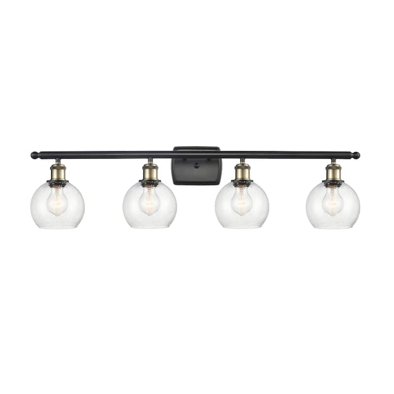 Innovations Lighting 516-4W-10-36 Athens Vanity Athens 4 Light 36" - Black Antique Brass / Seedy