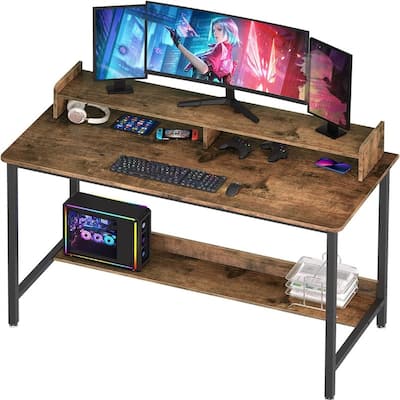 Computer Desk with Shelves