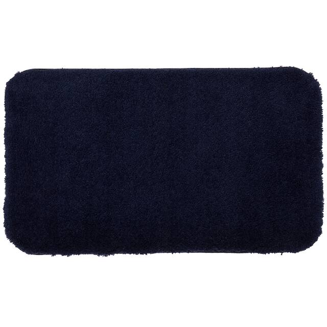 Mohawk Pure Perfection Solid Patterned Bath Rug - 1'8" x 2'10" - Navy