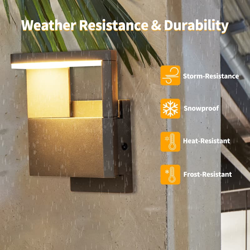 Wall Light Outdoor LED Wall Mount Lamp Modern Wall Mount Sconce Lantern Fixture for Porch Front Door