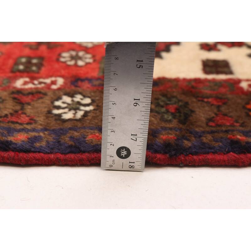 ECARPETGALLERY Hand-knotted Andelz Red Wool Rug - 3'4 x 4'9