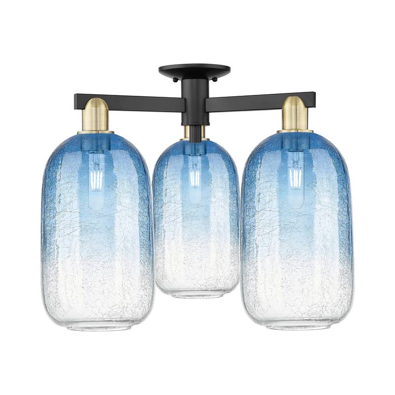 Innovations Lighting Downtown Urban - Brookhaven Cloche - 3 Light 25" Semi-Flush Mount