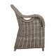 preview thumbnail 3 of 5, Natural Rattan Handwoven Wicker Armchair With Cushion by East at Main